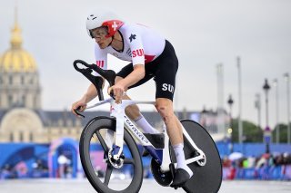 Stefan Küng, ici aux JO, a pris la 4e place du premier contre-la-montre de la Vuelta KEYSTONE/LAURENT GILLIERON